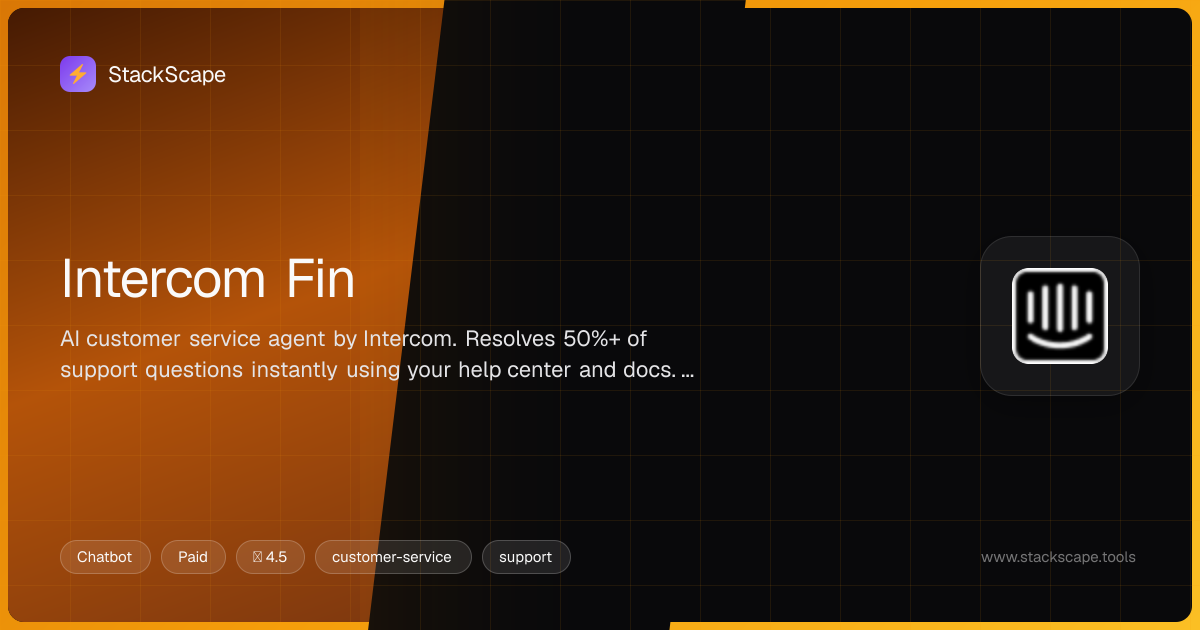 Intercom Fin — StackScape | StackScape