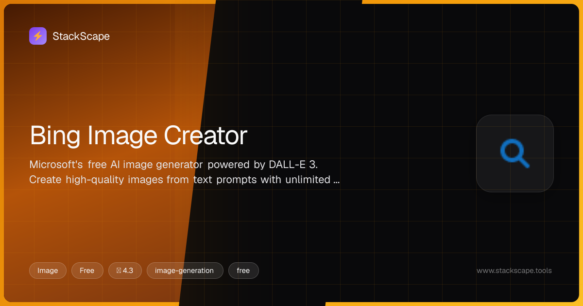 Bing Image Creator — StackScape | StackScape